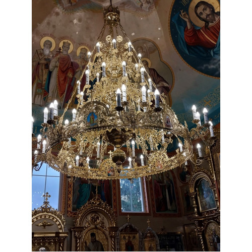 Панікадило з хоросом, 3 яруси 36 свічок, хорос на свічки (№49А)